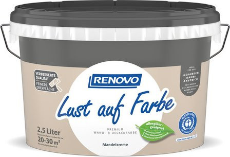 RENOVO Dispersionsfarbe matt in Beige und Braun, 2,5 l - Bild 1