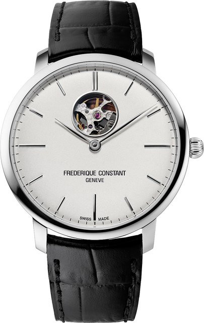 Frederique Constant Armbanduhr Automatik, Edelstahl, Leder, 40 mm, Herren - Bild 1
