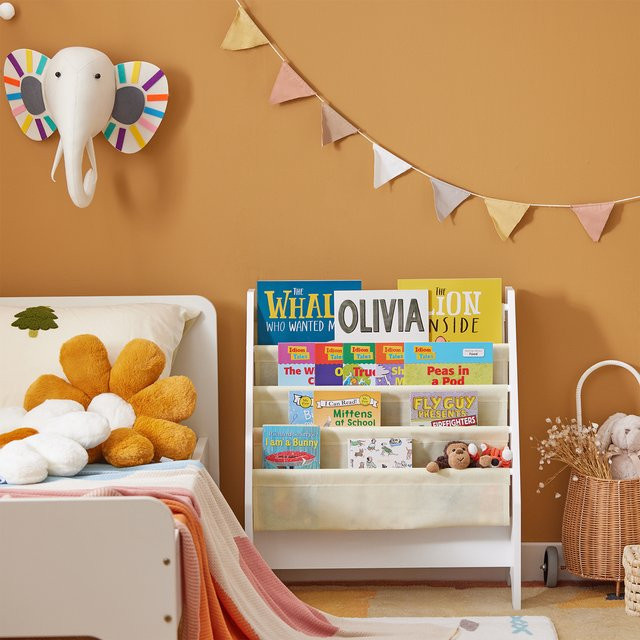 SoBuy FRG225-W Kinder Bücherregal Wandmontage Weiß mit 4 Regalböden B/H/T: 62 x 71 x 29 cm - Bild 1