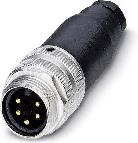 Phoenix Contact 1521668 Sensor-Aktor-Steckverbinder unkonfektioniert 7/8 Stecker gerade 5-polig in Schwarz aus Metall - Bild 1