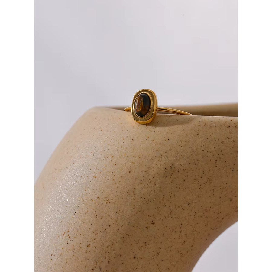 Yhpup Ring Edelstahl, Gold, Damen - Bild 2