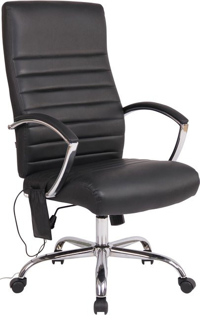 TPFLiving Bürostuhl Vallon Executive Chair aus Kunstleder mit Massagefunktion in Schwarz - Bild 1