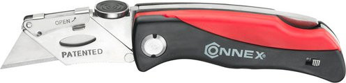 Connex Universalmesser Profi mit 18mm Snap-Off Klinge, rot/schwarz, Metall - Bild 1