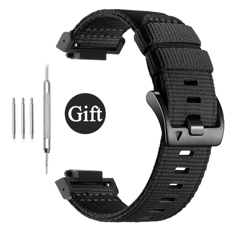 Casio Uhrenarmband, Textil/NATO, Schwarz, Herren - Bild 1