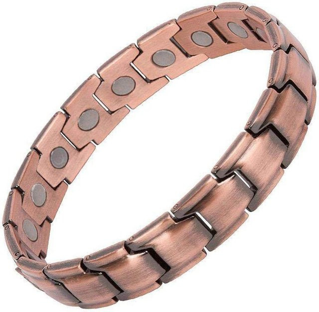 Armband Herren, Kupferbeschichtet, Antike Bronze, Roségold - Bild 1