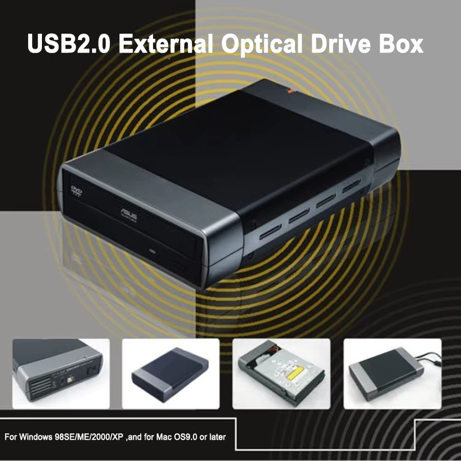 YiFanHeRong 5,25-Zoll-Gehäuse für externe Festplatten, USB 3.0 zu SATA-Festplattenbox zur Nutzung von DVD-Laufwerken - Bild 4