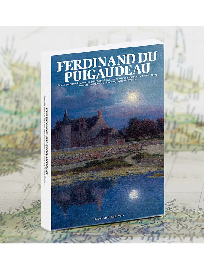 30 Stück Ferdinand du Puigau Postkarten Set mit impressionistischen Ölgemälden in Multicolor - Bild 4