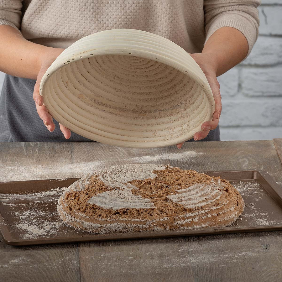 Zenker Gärkörbchen rund aus Rattan in Beige, Durchmesser: 27 cm - Bild 2