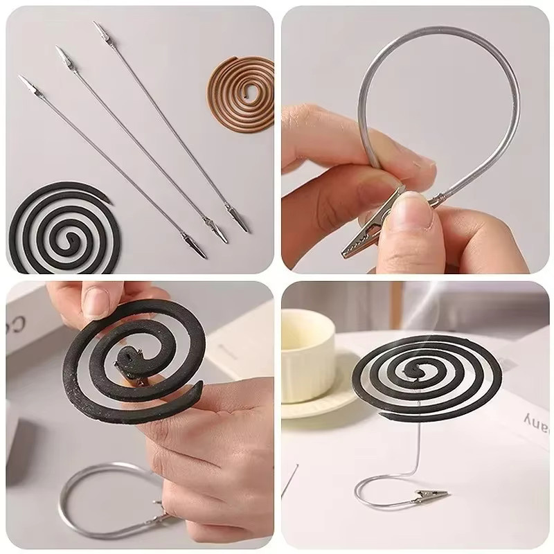 Flexible Metall-Doppelkopf-Krokodilklemmen mit Langschlauch in Silber für DIY-Projekte und Dekoration - Bild 4