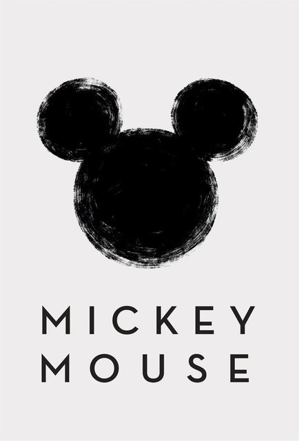 Komar Wandbild Minnie Mouse Silhouette bunt B/H: 50 x 70 cm - Bild 1