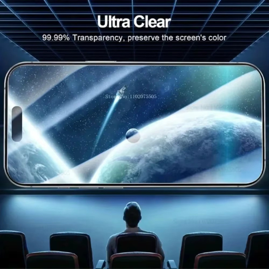 6-teiliges Schutzset für iPhone mit 3 transparenten Panzerglas-Displays und 3 Objektivschutzfolien - Bild 6