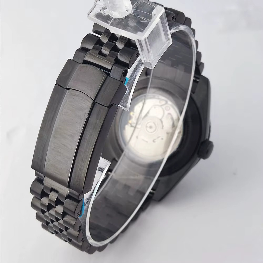 Armbanduhr, Automatik, Edelstahlgehäuse, 39 mm, Schwarz, Herren - Bild 4