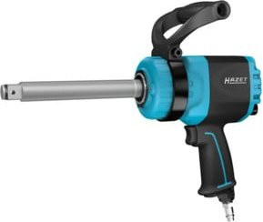 Hazet Twin Turbo Faust Schlagschrauber 9012PTT in Blau, 1/2 Zoll Vierkant, 550 Nm, Hochleistungs-Doppelhammer-Schlagwerk, L x B x H: 85 mm x 64 mm x 141 mm - Bild 1