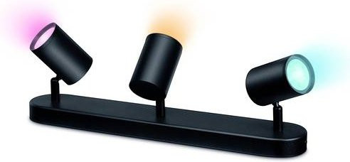WiZ IMAGEO Spots LED-Deckenleuchte Schwarz mit RGB und Tunable White 3x5W - Bild 1