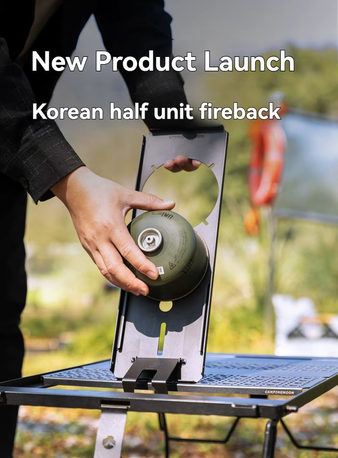 CAMPINGMOON KR-12 Camping Herdplatte im koreanischen Stil, tragbare Mehrzweck-Herdplatte für Tabletop, Schwarz, B/T/H: 36,0 x 36,0 x 12,5 cm - Bild 2