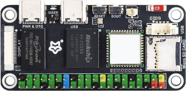 Luckfox Lyra Zero W Linux Single Board Computer mit RK3506B, Wi-Fi 6 und Bluetooth 5.2 in Schwarz - Bild 1