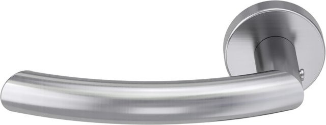 Novadoors Türgriffgarnitur Nova Amico Smart2Lock Links in Edelstahl Silber - Bild 1