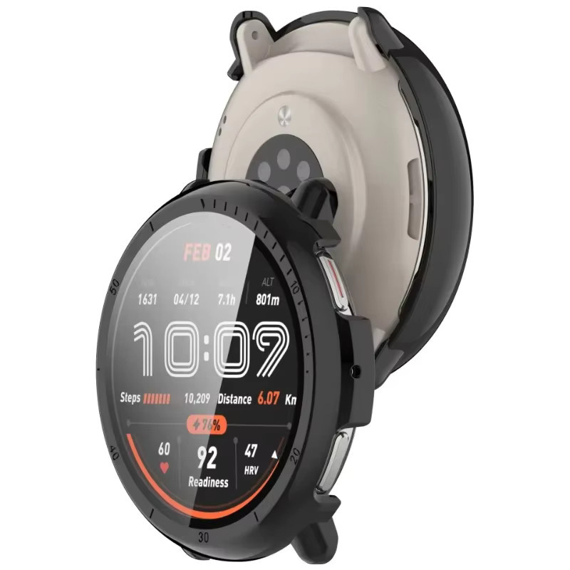 Amazfit TPU-Hülle für Amazfit Active 2, transparent, Schwarz - Bild 4