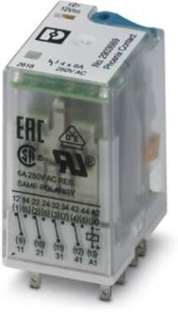 Phoenix Contact REL-IR4/LDP- 12DC/4X21AU Relais 12 V/DC 50mA 4 Wechsler, 10 Stück, transparent - Bild 1