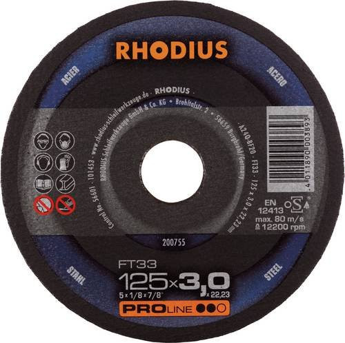 Rhodius FT33 200755 Trennscheiben-Set für Metall, 25 Stück, Schwarz - Bild 1