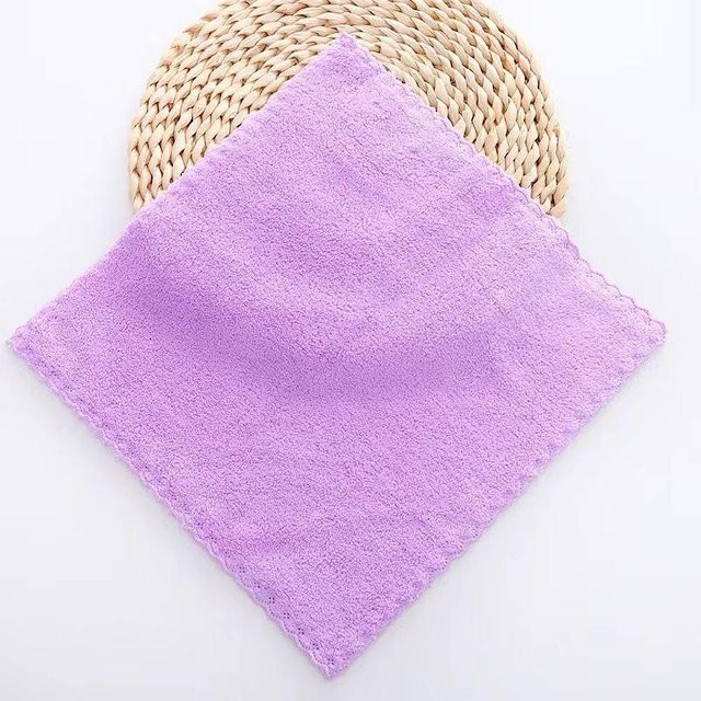 10er Set Goghvinci Mikrofaser Handtücher in Violett, superweich und saugfähig, B/T/H: 30 x 30 x 0 cm - Bild 1