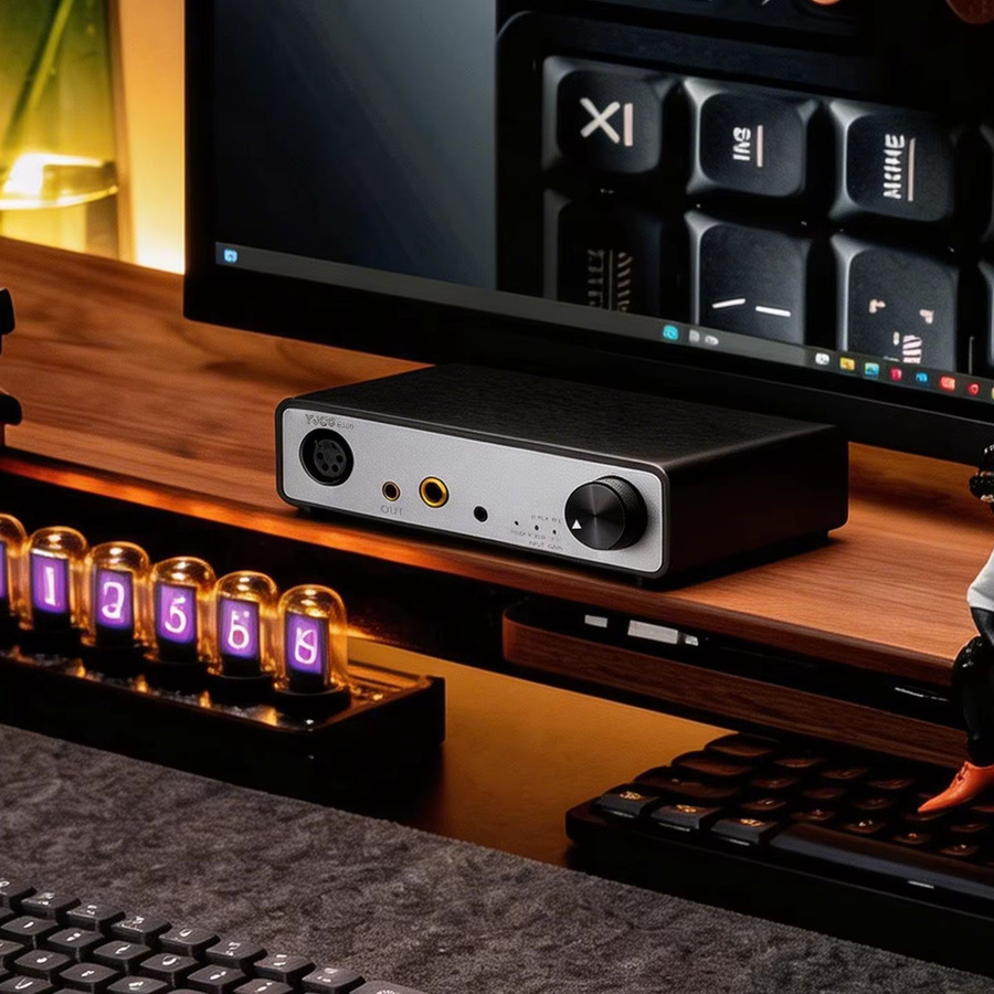 YJCO E300 HiFi Balanced Kopfhörerverstärker mit TPA6120A2*2 Chip, Schwarz - Bild 3