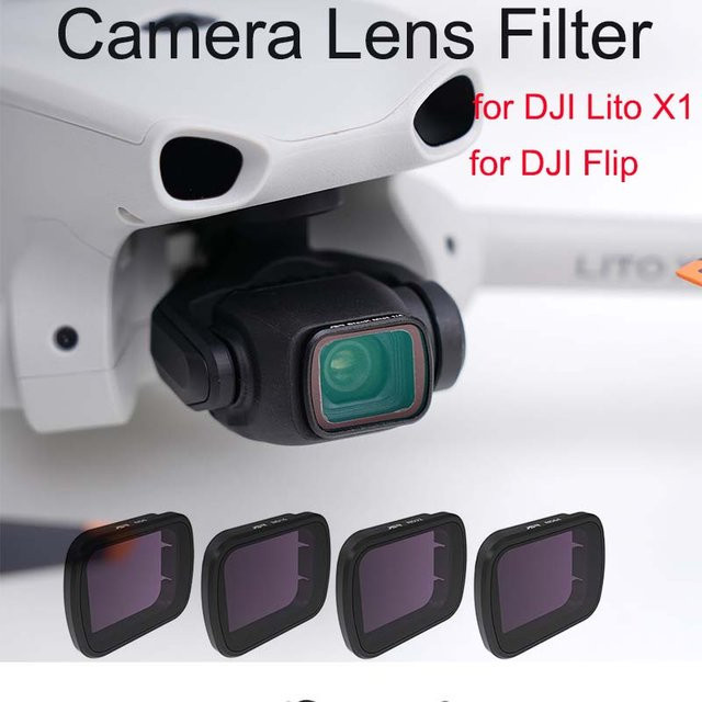 DJI Lito X1 Objektivfilter Set für DJI Flip Drohnen, CPL UV ND Filter in Schwarz - Bild 1