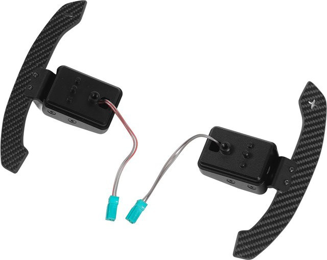 Magnetische Kohlefaser-Schaltwippen mit klaren Markierungen für F10 F11 F06 von DIYelecs in Schwarz - Bild 1