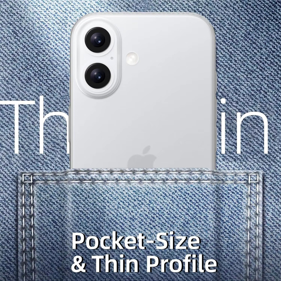 Transparente matte Handyhülle von NYFundas für iPhone 17 Air 16 Pro Max 15 Plus 14 13 12 11 – Schlanke Anti-Fingerabdruck Schutzhülle - Bild 2