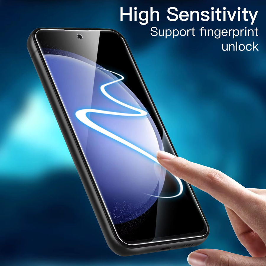 Samsung Galaxy S23 FE Displayschutzfolie aus gehärtetem Kristallglas HD 9H in Transparent - Bild 6