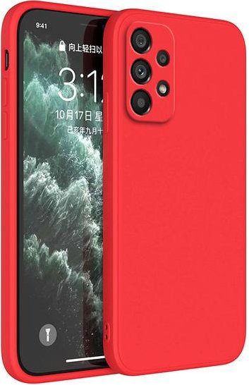 Flüssigsilikon-Telefonhülle für Samsung Galaxy A73 5G in Rot - Bild 1