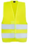 Korntex Warnweste Aarhus Signalgelb für Herren nach EN ISO 20471 aus Polyester in Größe S - Bild 1