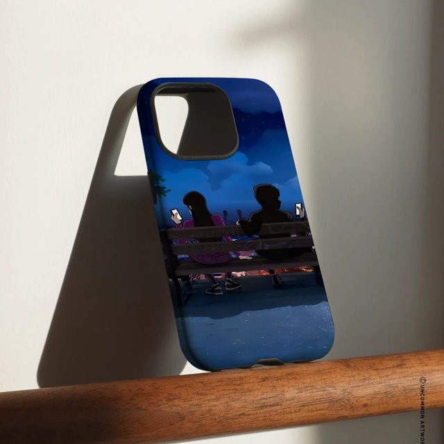 B-Beny Jr Lowflyer Handyhülle für iPhone 12 bis 17 Pro Max Plus, glänzende HD-Doppelschicht-Flüssigkeitshartschale in Weiß und Blau - Bild 1