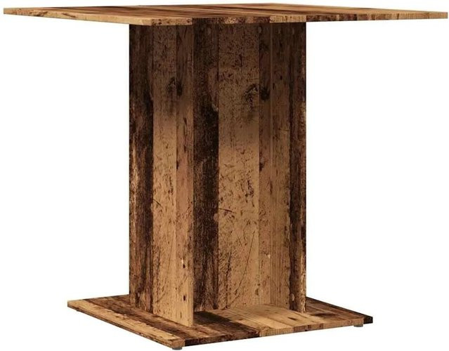 vidaXL Esstisch in Altholz-Optik aus Holzwerkstoff, quadratisch, Braun, B/T/H: 80 x 80 x 75 cm - Bild 1