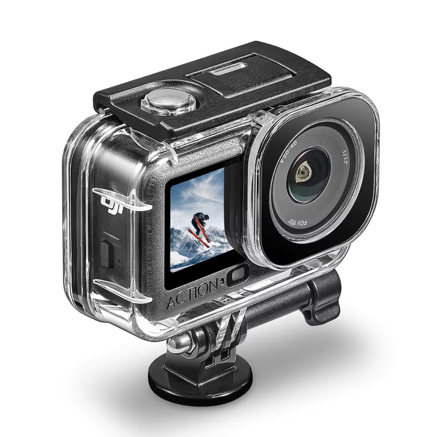 DJI Osmo Action 6 Wasserdichtes Unterwassergehäuse Transparent mit 60 m Tauchtiefe und Mount Zubehör - Bild 3