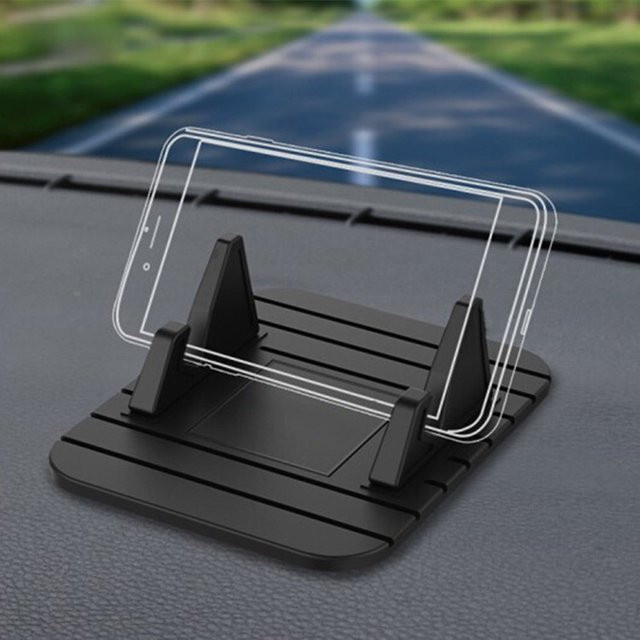 Rutschfeste Auto-Armaturenbrett Handyhalterung im HUD-Design für Smartphones, Schwarz - Bild 1