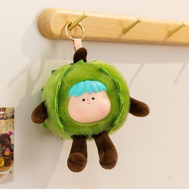 Fruchtpuppe Aubergine, Plüschtier, 16cm - Bild 1