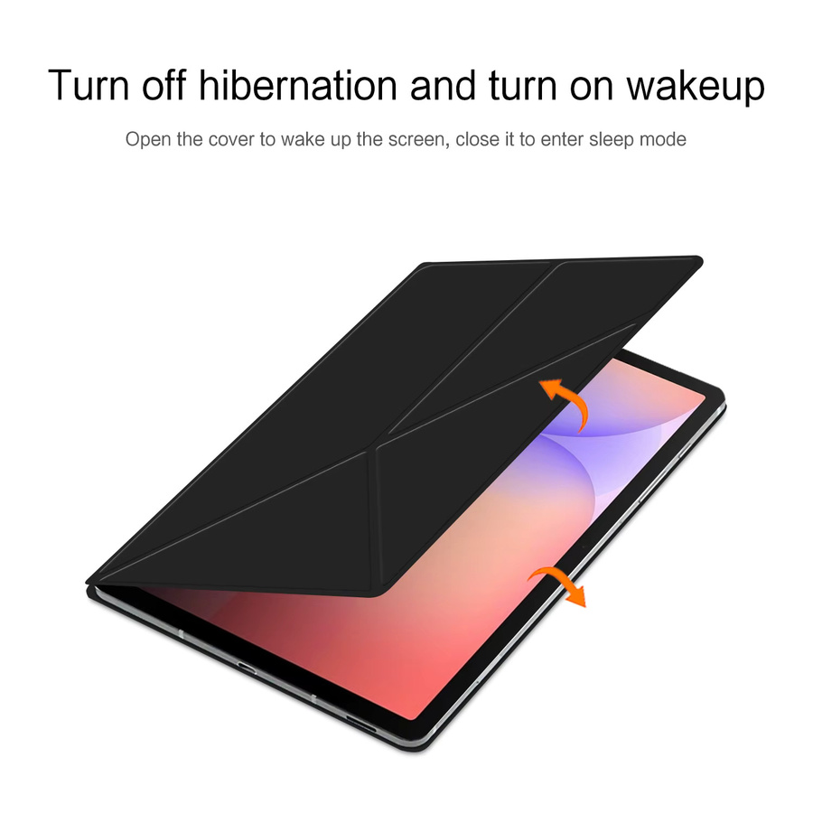 AJIUYU Smart Magnetische Tablet Hülle mit Stifthalter für Samsung Galaxy Tab S10 Lite, S9, S10 FE und Tab S10 (10,9 und 11 Zoll) in Schwarz und Grün - Bild 4