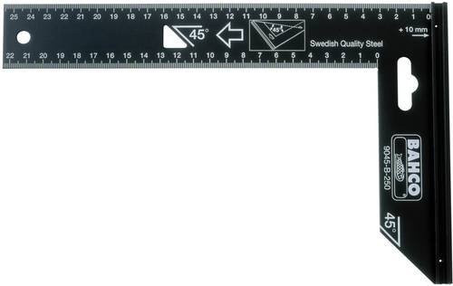 Bahco Präzisions-Stahlwinkel in Schwarz, Breite: 25 cm - Bild 1