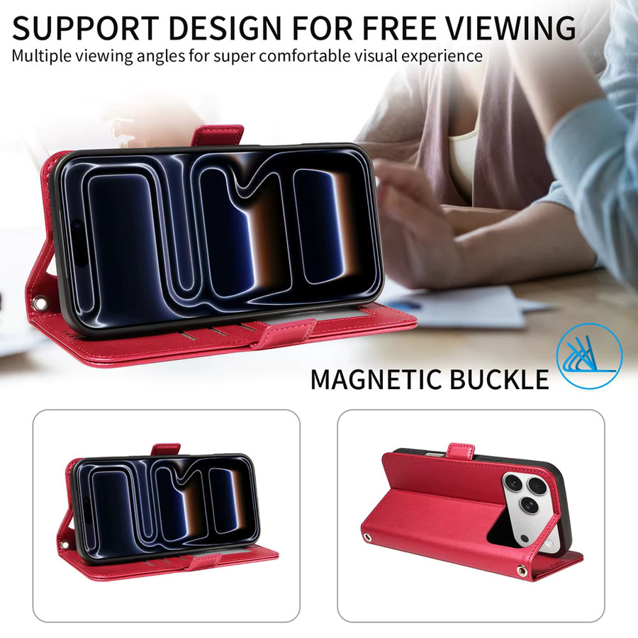 Samsung Galaxy Brieftaschenhülle aus Kunstleder für verschiedene Modelle wie A55 A35 A25 A15 A14 A13 A54 A34 A05S - Bild 5