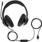 Targus AEH102GL On-Ear Headset mit Geräuschisolierung, kabelgebunden, USB-A, Schwarz - Bild 1