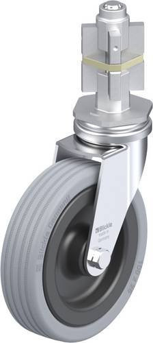 Blickle LRA-VPA 100G-E05 Lenkrolle aus Stahl und Kunststoff in Grau, Silber und Schwarz mit einem Rad-Durchmesser von 100 mm und einer Tragfähigkeit von max. 70 kg - Bild 1