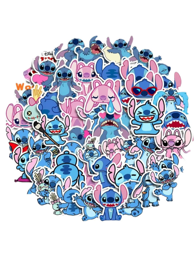 TAKARA TOMY Stitch Disney, Aufkleber-Set, 50-teiliges Set, bunt - Bild 2