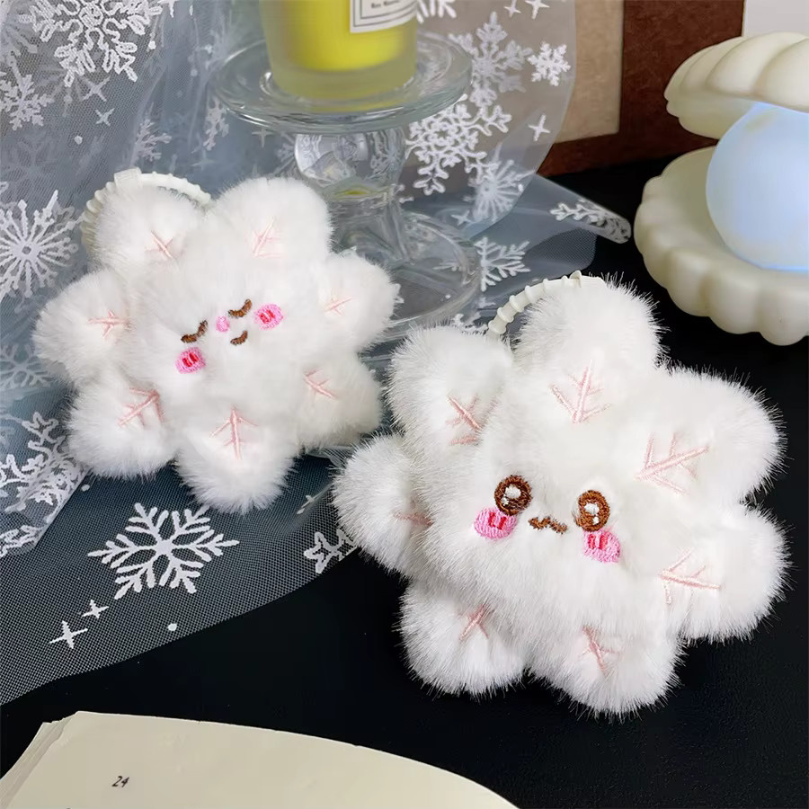 RCDRIFT Winterliche Schneeflocken-Puppe, Schlüsselanhänger, Plüschfigur - Bild 2