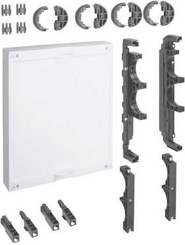Hager UC21PEN Bausatz universN Sammelschienenträger 2p PE/N drehbar in Reinweiß (RAL 9010) - Bild 1