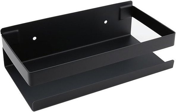 JULIN CHU Badezimmerregal aus Edelstahl in Schwarz, Wandmontage für Dusche und Küche - Bild 1