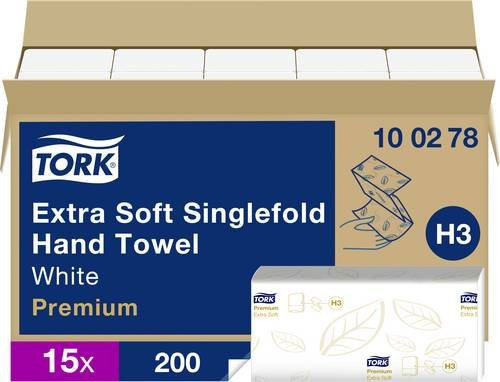 Tork Premium Papierhandtücher Zickzack-Falzung Weiß 3000 Stück - Bild 1