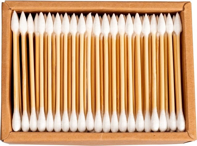 Wellys Duo Bambus Wattestäbchen, 200 Stück, Unisex - Bild 1