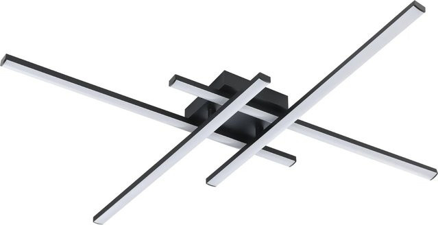 EGLO LED Deckenleuchte VASCELLA in Schwarz mit 2500lm und 4000K, Durchmesser: 74 cm - Bild 1