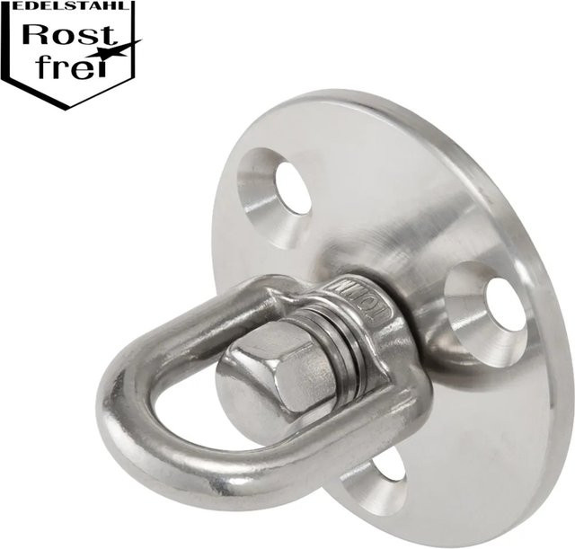 Conacord Augplatte mit Wirbel und Lager aus Edelstahl in Silber - Bild 1